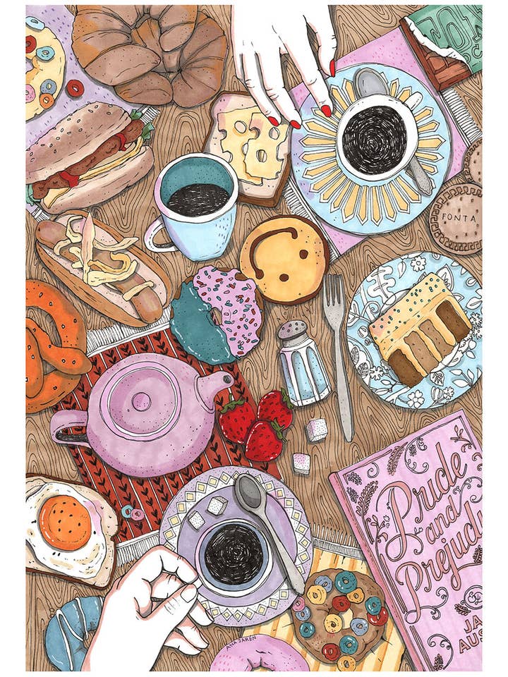 Table de brunch - Impression artistique pour la vente par ANA JAREN STUDIO