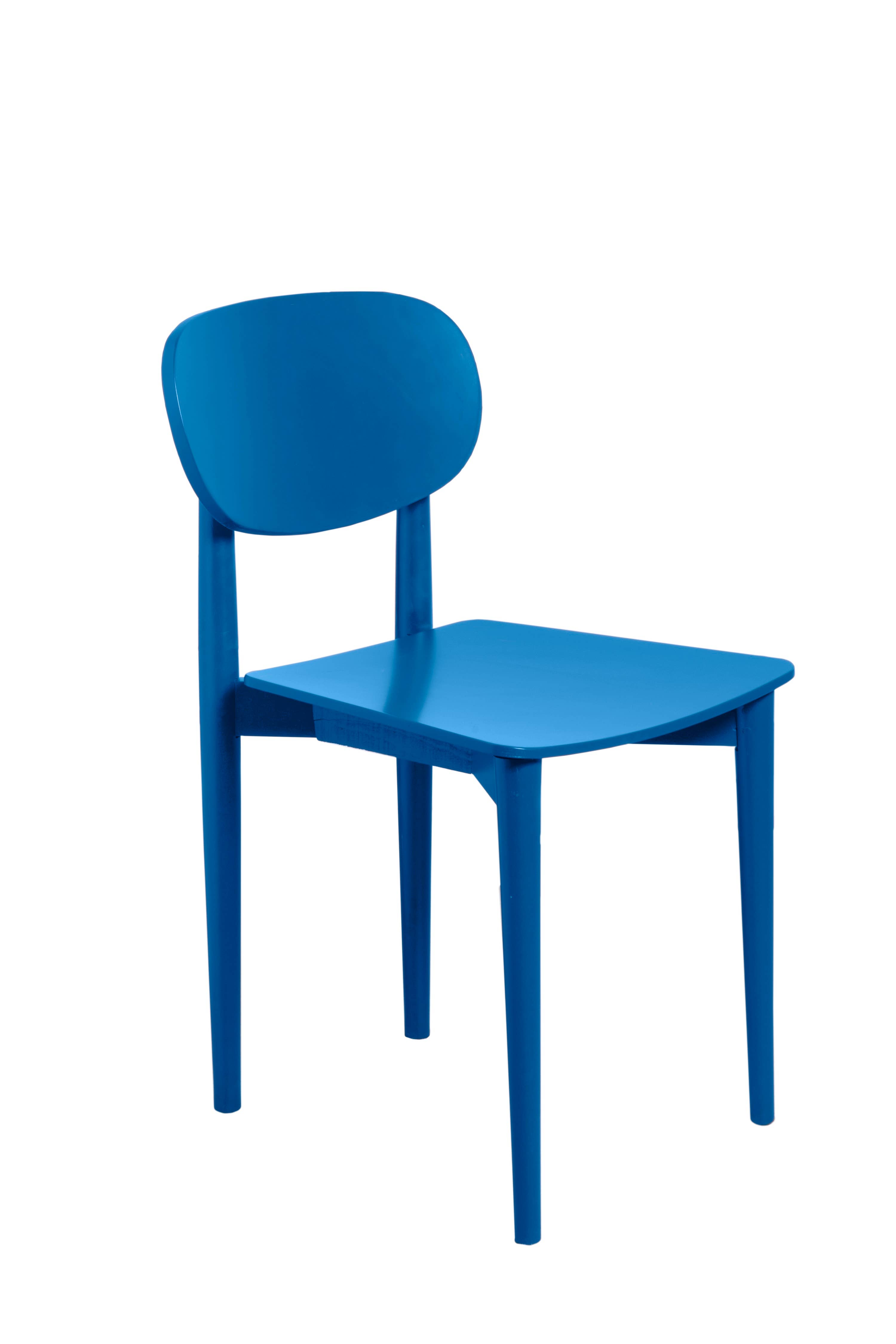 Really Nice Things - Wholesale Chair - Solid beech wood chair Prussian Blue6