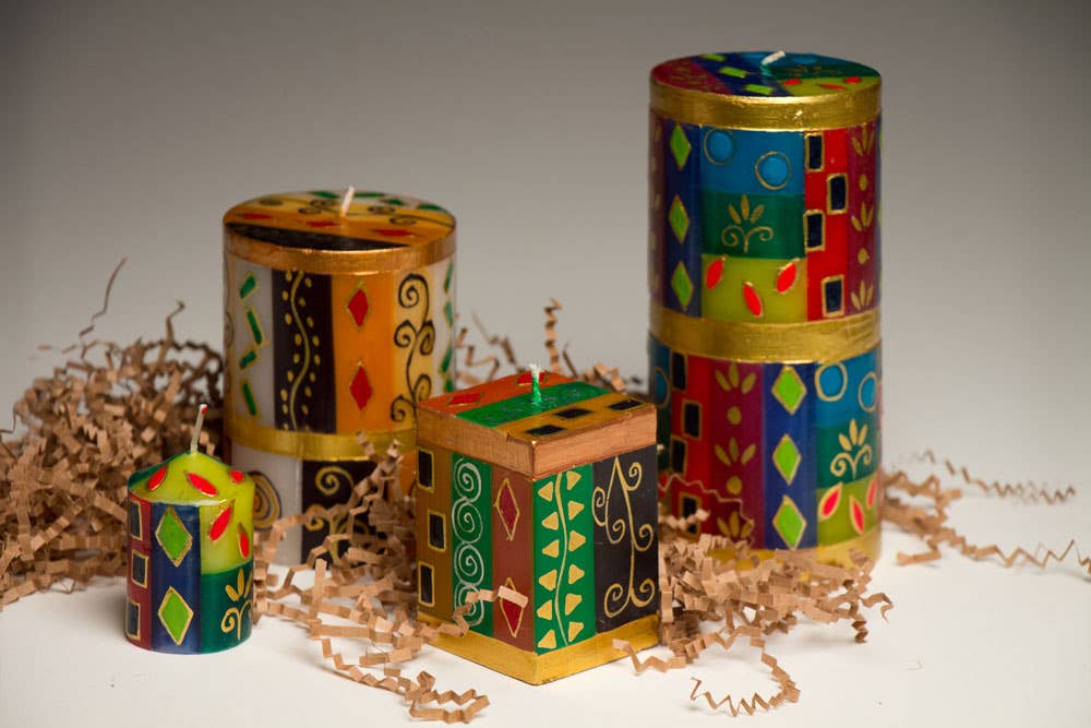 Thumbprint Artifacts - Wholesale Tapered Candle/Candlestick - African Mineral Candle9