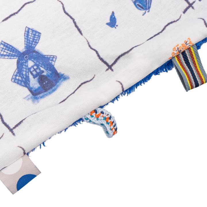 Snoozebaby - Wholesale Security/Cuddle Blanket - Baby - Cuddle cloth 25x25 cm Delft Blue1