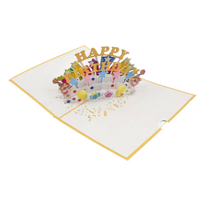 Happy Birthday PopUp 3D Greeting Card for wholesale by RF Distribution