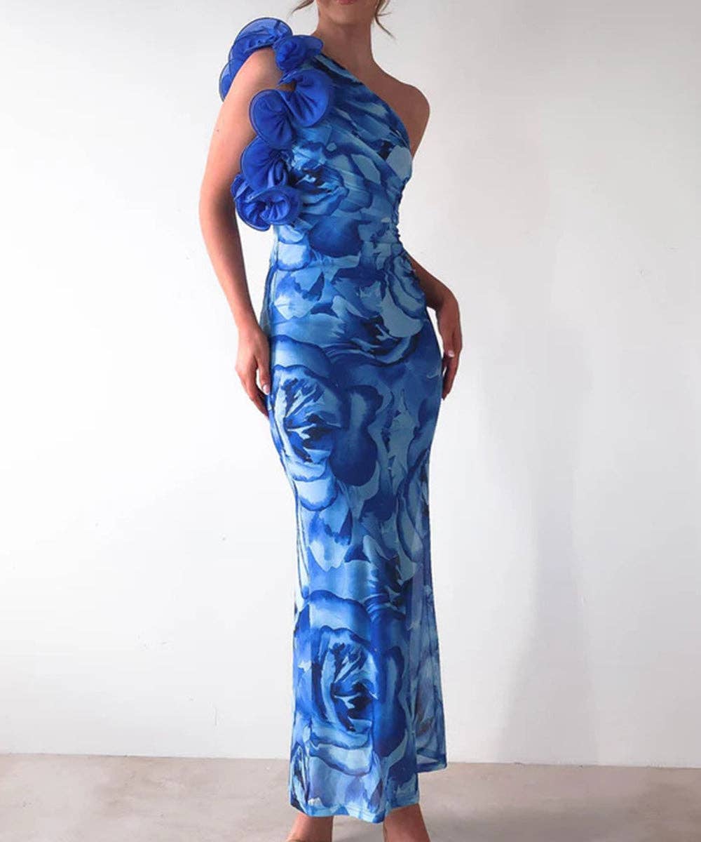 Aria Romance - Vente Robe de soirée – femme - Robe moulante à appliques florales10