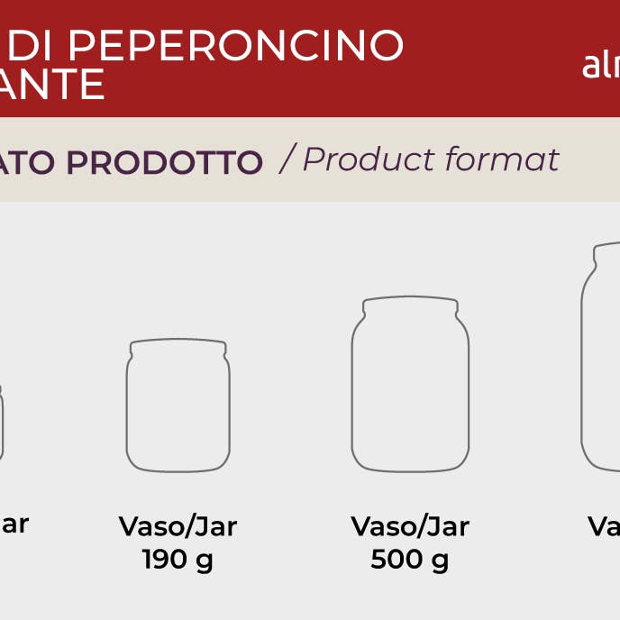 almasicily - Wholesale Hot Sauce - Hot Sicilian Chili Pepper Pate Jar 1 kg5