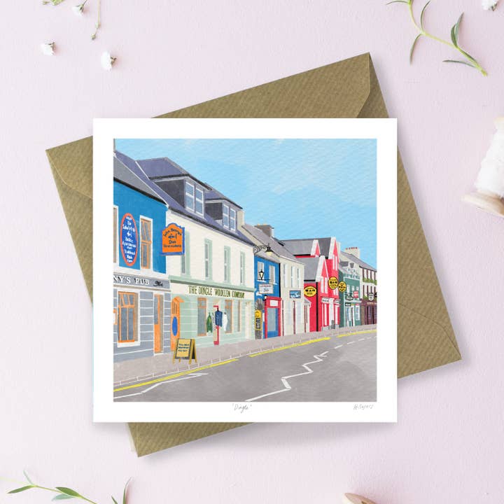 Carte de vœux DINGLE pour la vente par Sayers Studio