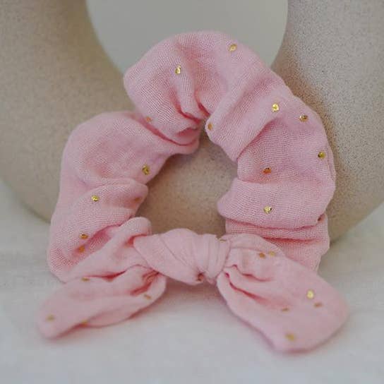 Lou - Elastico per bambini con fiocco, rosa tea e oro per la vendita all'ingrosso da parte di Bohomane