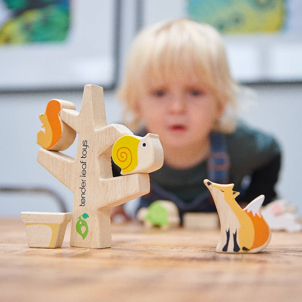 ThreadBear Design UK/EU - Wholesale Wood Toy - Kids - Stacking Garden Friends5