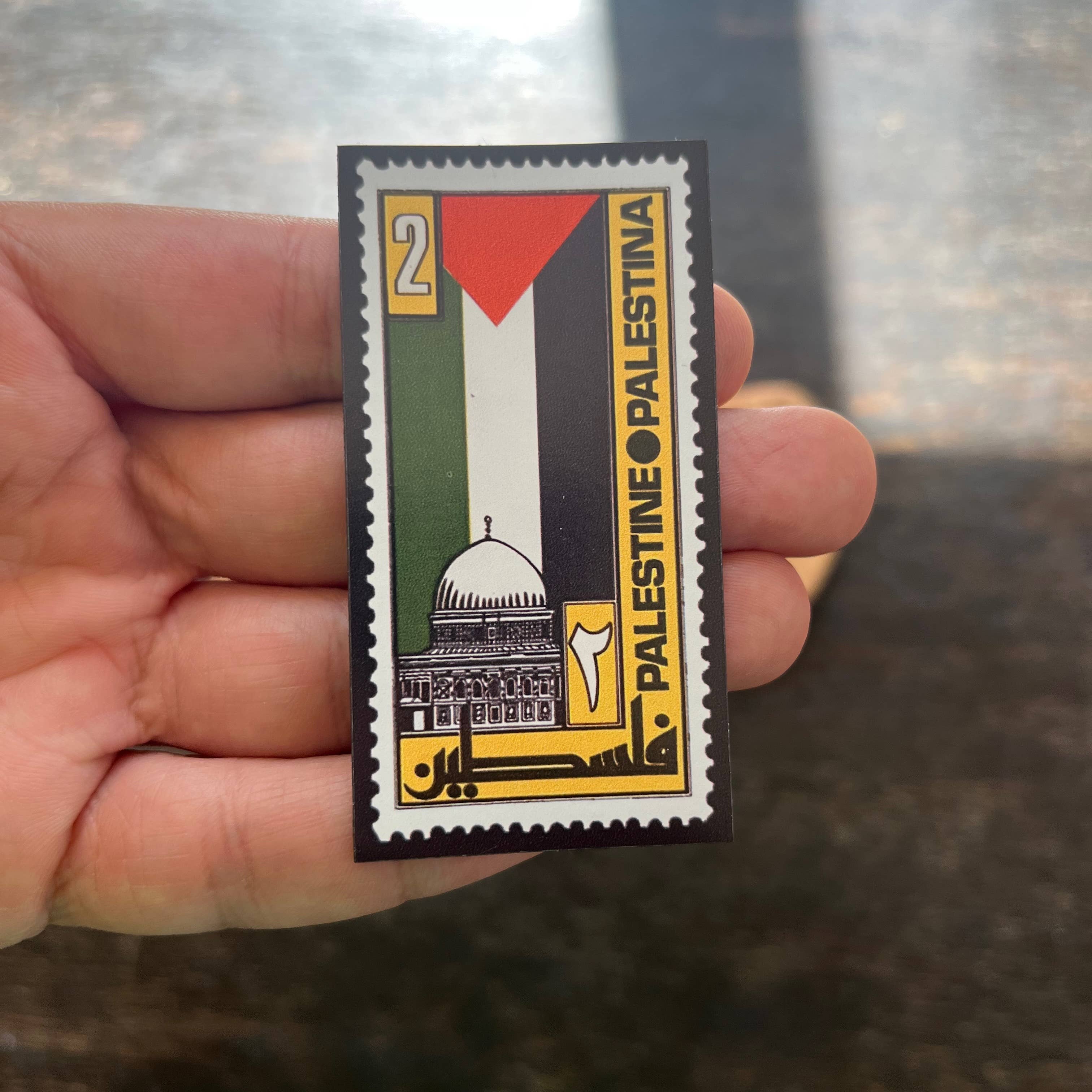 rahaal - Wholesale Rubber/Decorative Stamp - Rubber stamp Palestine Flag Magnet1