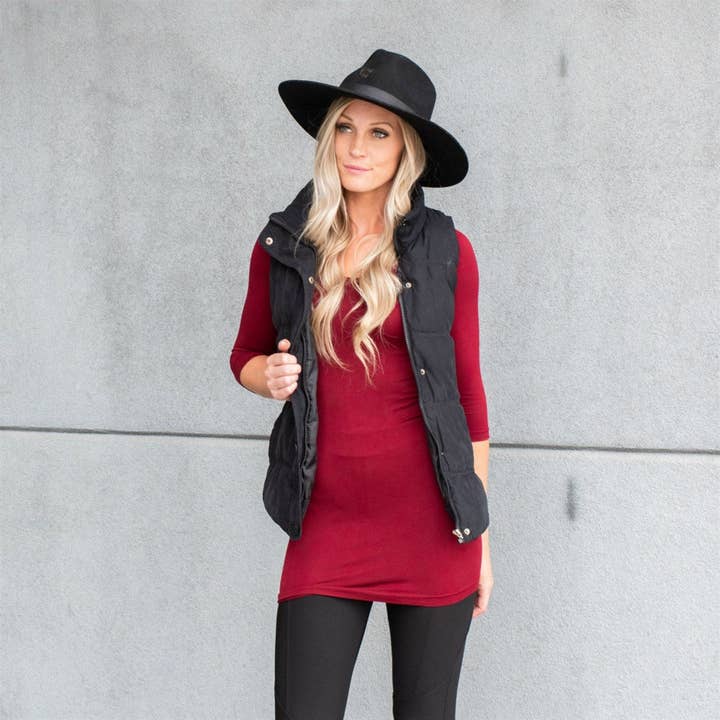 Truly Contagious - Wholesale Tunic - Women's - Compression 3/4 Sleeve Layering Basic ( S1826 )2