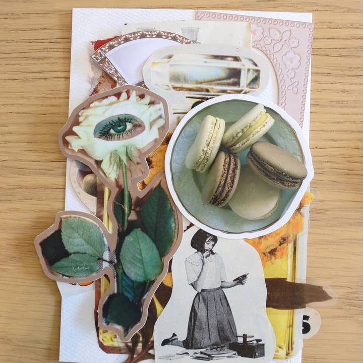 Haricot Vert - Wholesale DIY Craft Kit - Mini Vintage *Mystery* Ephemera Craft Kit3