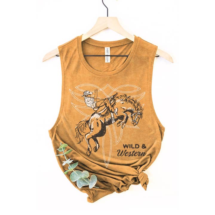 HRTandLUV - Wholesale Tank Top - Women's - WILD N WESTERN MINERAL GRAPHIC TANK TOP