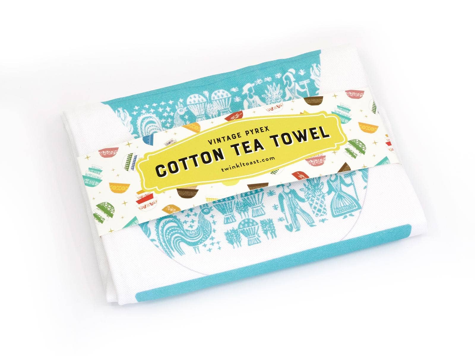 Twinkltoast – Engroshandel Viskestykke – Pyrex-inspireret viskestykke i bomuld – Retro køkkengave5