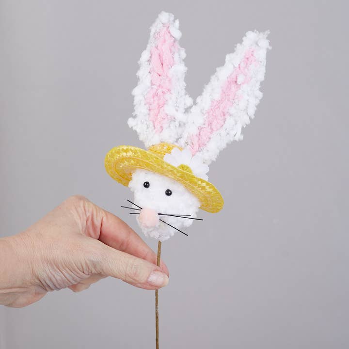 Factory Direct Craft - Wholesale Artificial Flowers - Fluffy Easter Bunny Pick