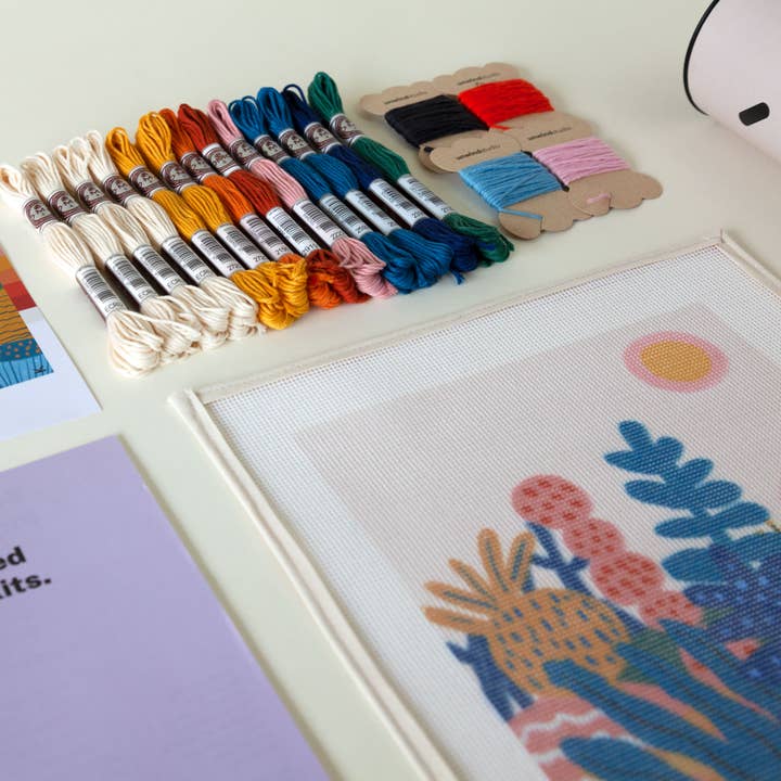 Unwind Studio - Wholesale Embroidery/Cross Stitch Supplies - Garden of Joy Needlepoint Kit | DIY Embroidery