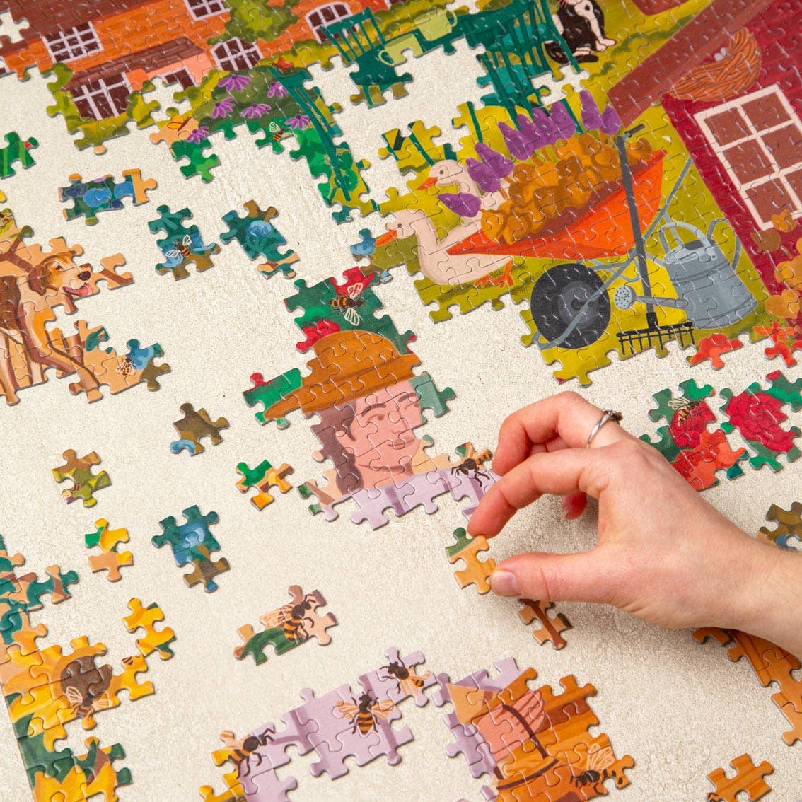 Talking Tables UK – wholesale Puzzle – Adult – Bee Garden Puzzle | 1000 Pieces |1