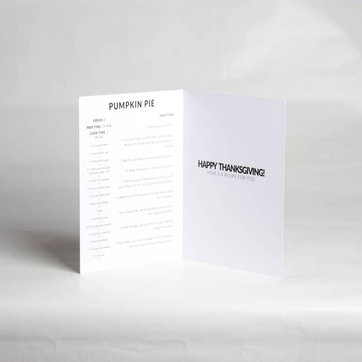 Happy Cooking Cards – wholesale Thanksgiving card – Pumpkin Pie Thanksgiving Card1