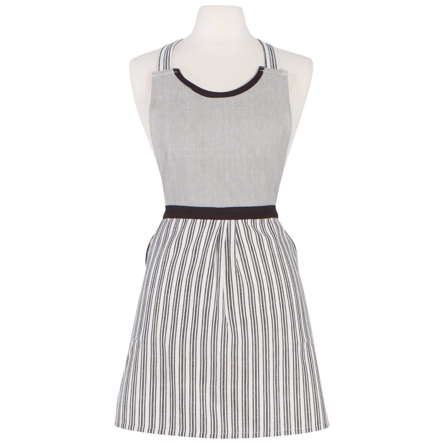Now Designs by Danica - Wholesale Apron - Ticking Stripe Petite Apron4
