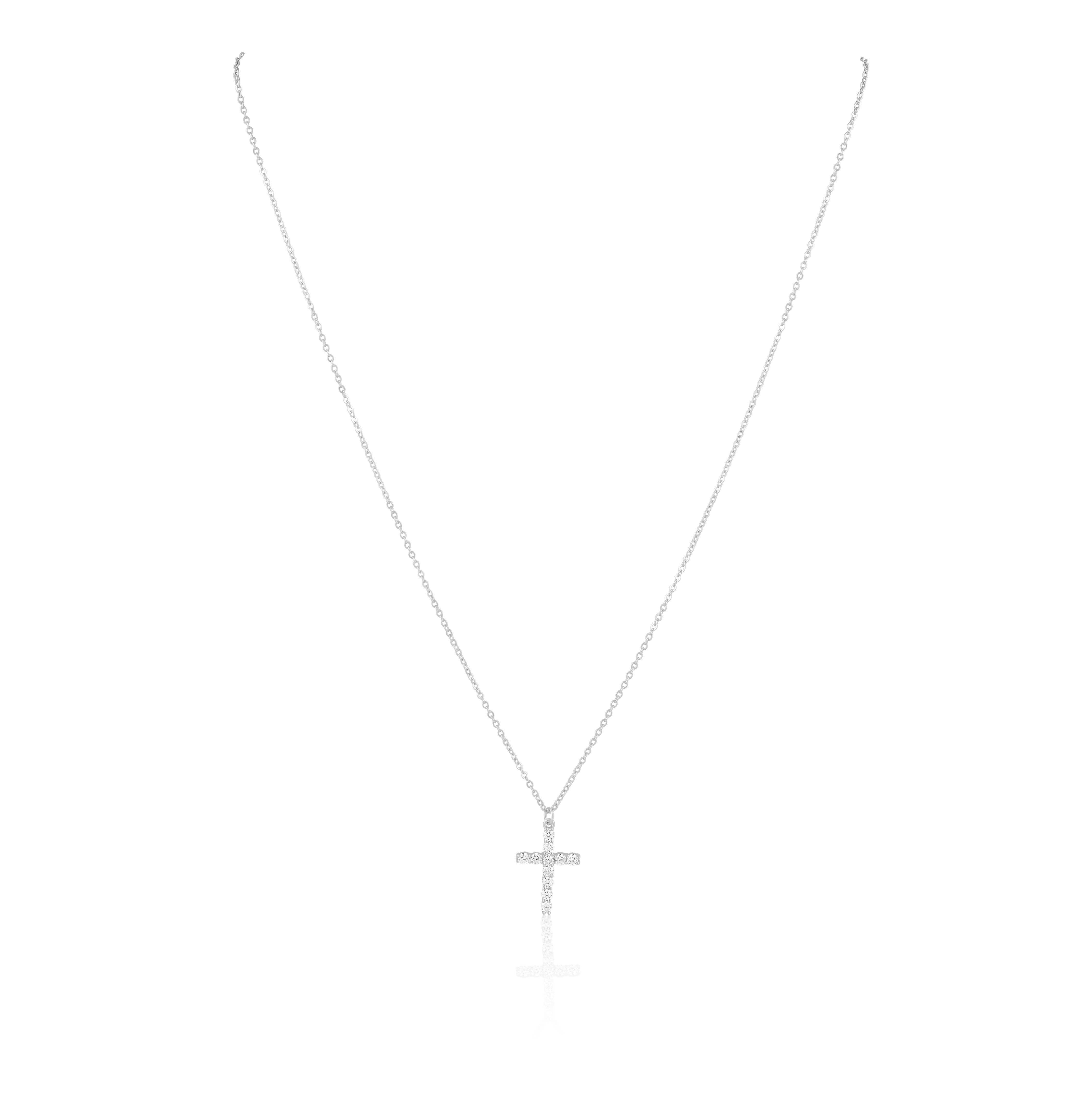 Sahira Jewelry Design - Wholesale Pendant/Charm Necklace - Classic CZ Cross Necklace2