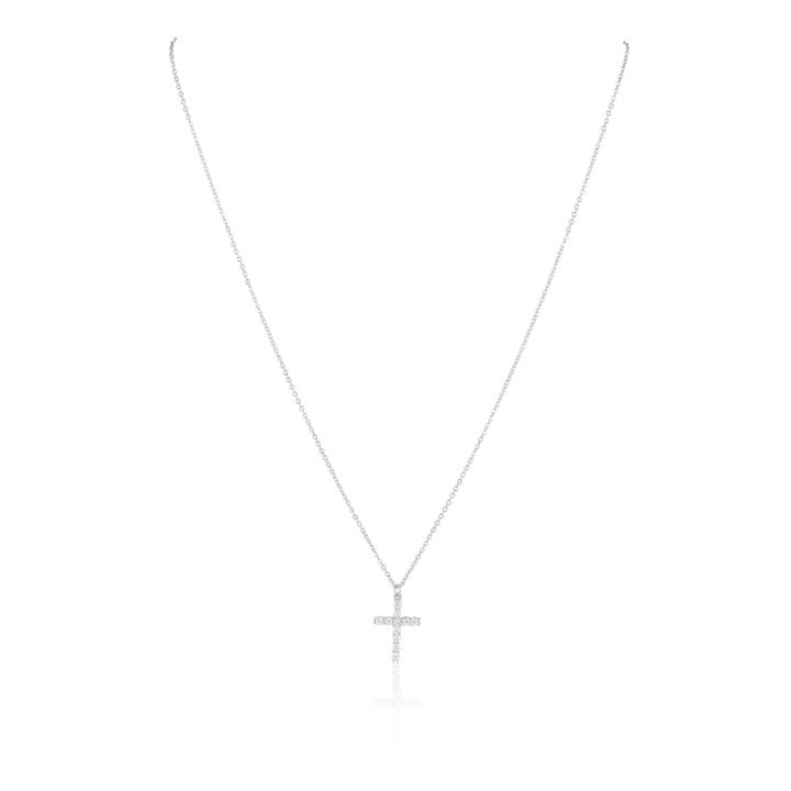 Sahira Jewelry Design - Wholesale Pendant/Charm Necklace - Classic CZ Cross Necklace2