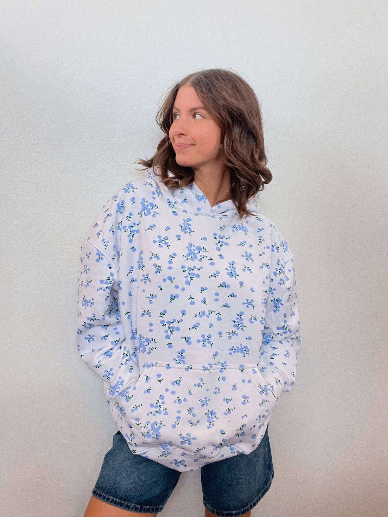 Happy Hour - Wholesale Hoodie - Women's - Floral Hoodie-Customizable(State/City) Embroidery 15