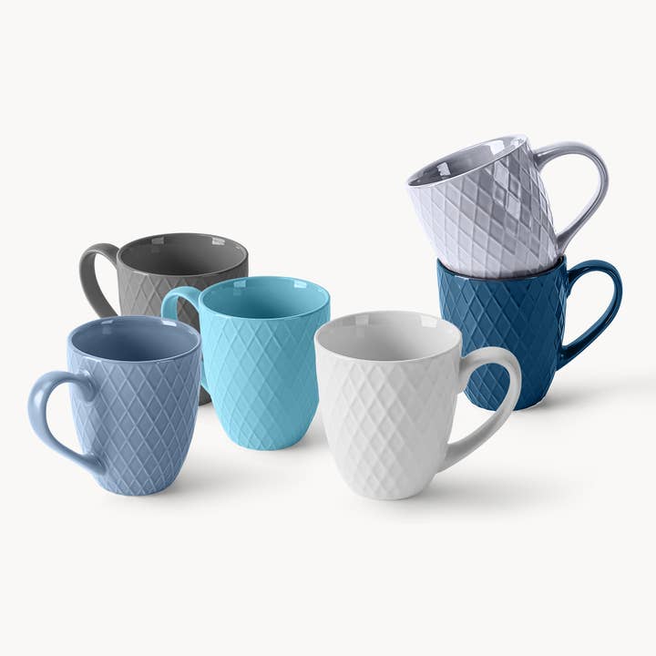 MIAMIO - Vente Tasse à café - Ensemble de 6 tasses à café Palmanova Collection (6 x 400 ml)1