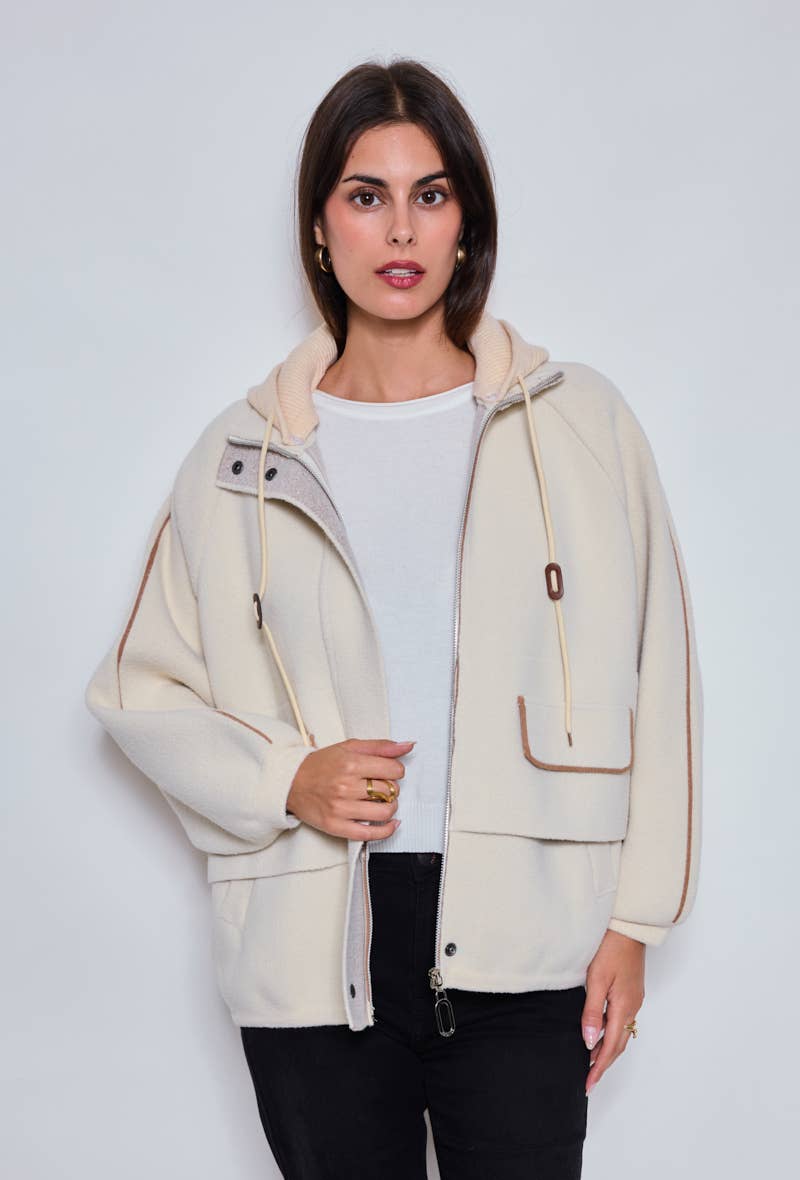 KY CREATION PARIS - Wholesale Coat - Women's - Jacket with removable hood