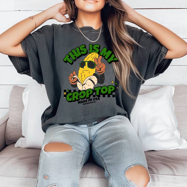 RETRO - MY CROP TOP - TSHIRT for wholesale by MdB Designs