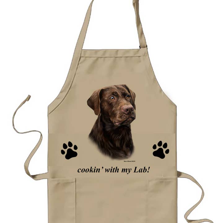 Best of Breed Products – wholesale Förkläde – Chocolate Labrador - Bästa matlagningsförkläden