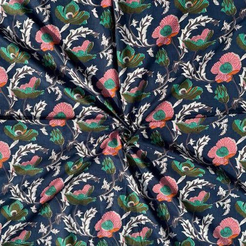 bhavnas boutique - Wholesale Fabric paint - Beautiful Floral Printed Dressmaking Fabric Women Clothing2