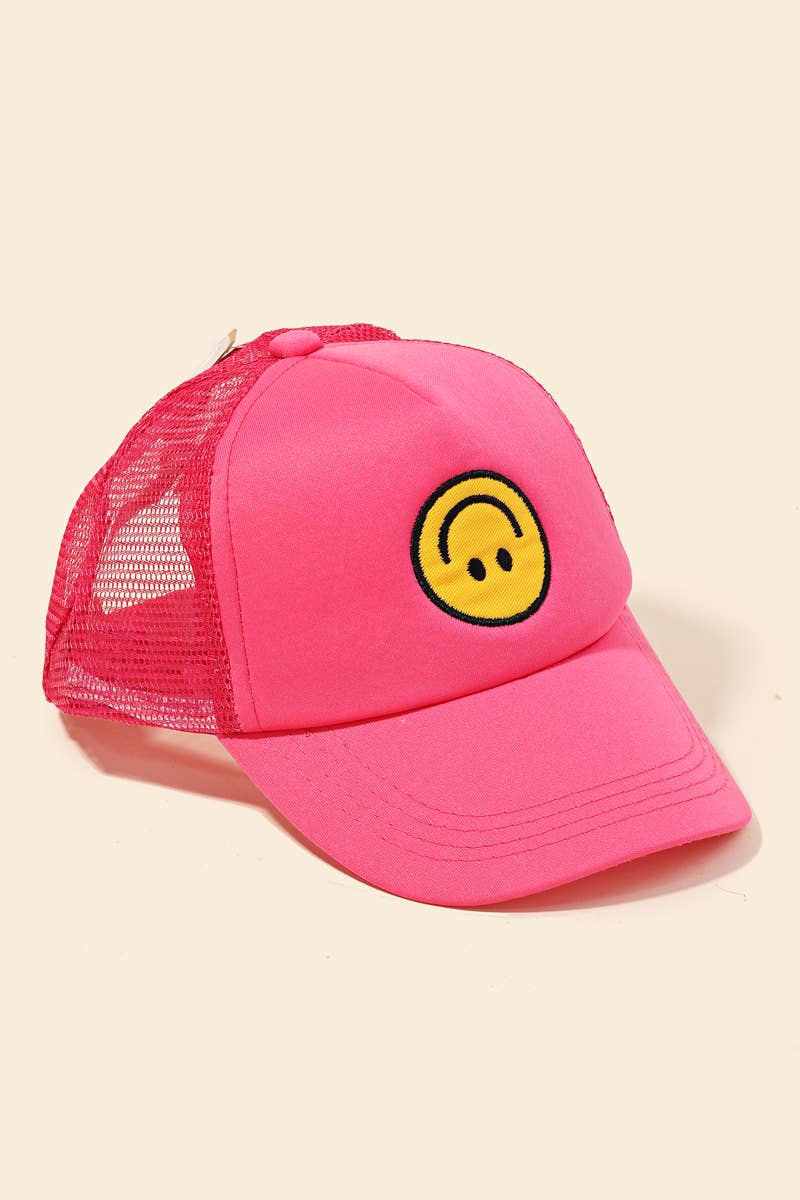 Anarchy Street - Wholesale Trucker Hat - Women's - Upside Down Smiley Face Cap