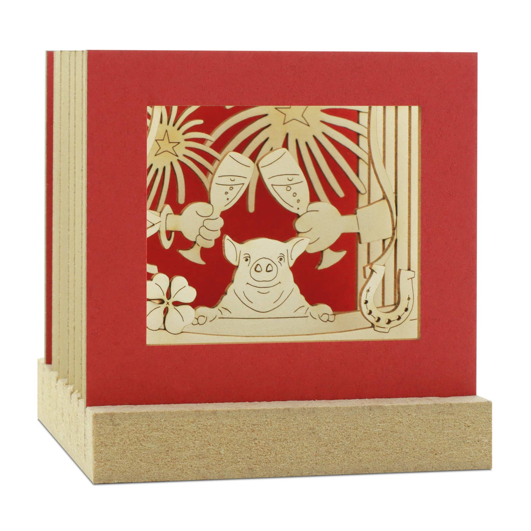 SILHOUBOX – Großhandel Bastelset – Happy New Year-Silhoubox M … Silvester, Neujahr – Geschenkartikel1