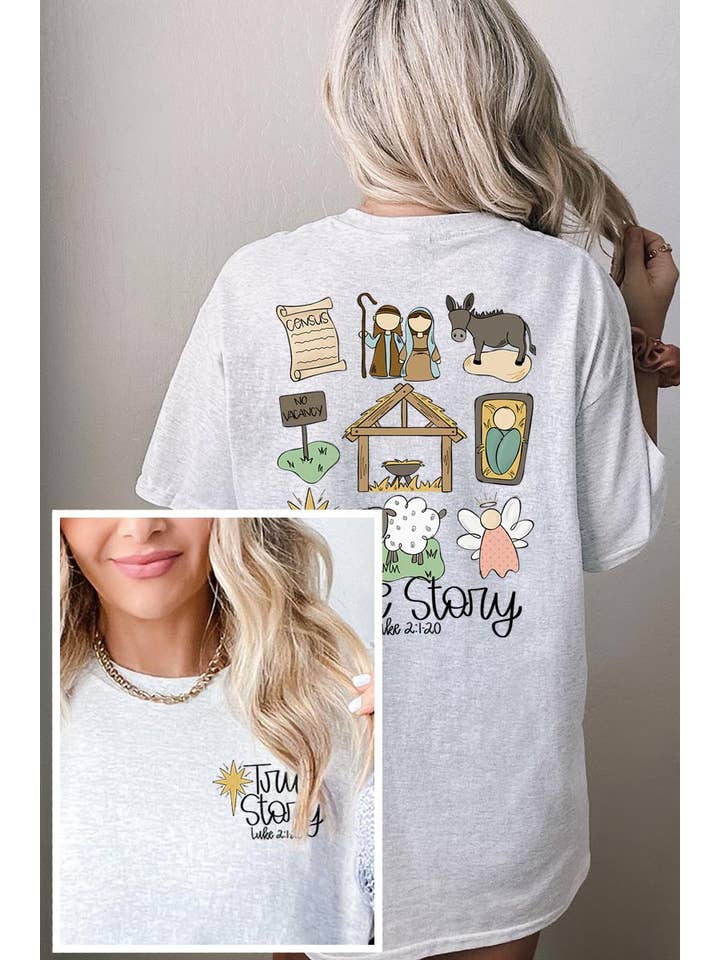 COLORBEAR - Wholesale T-Shirt (Graphic) - Unisex - TRUE STORY NATIVITY HEAVY COTTON TEE2