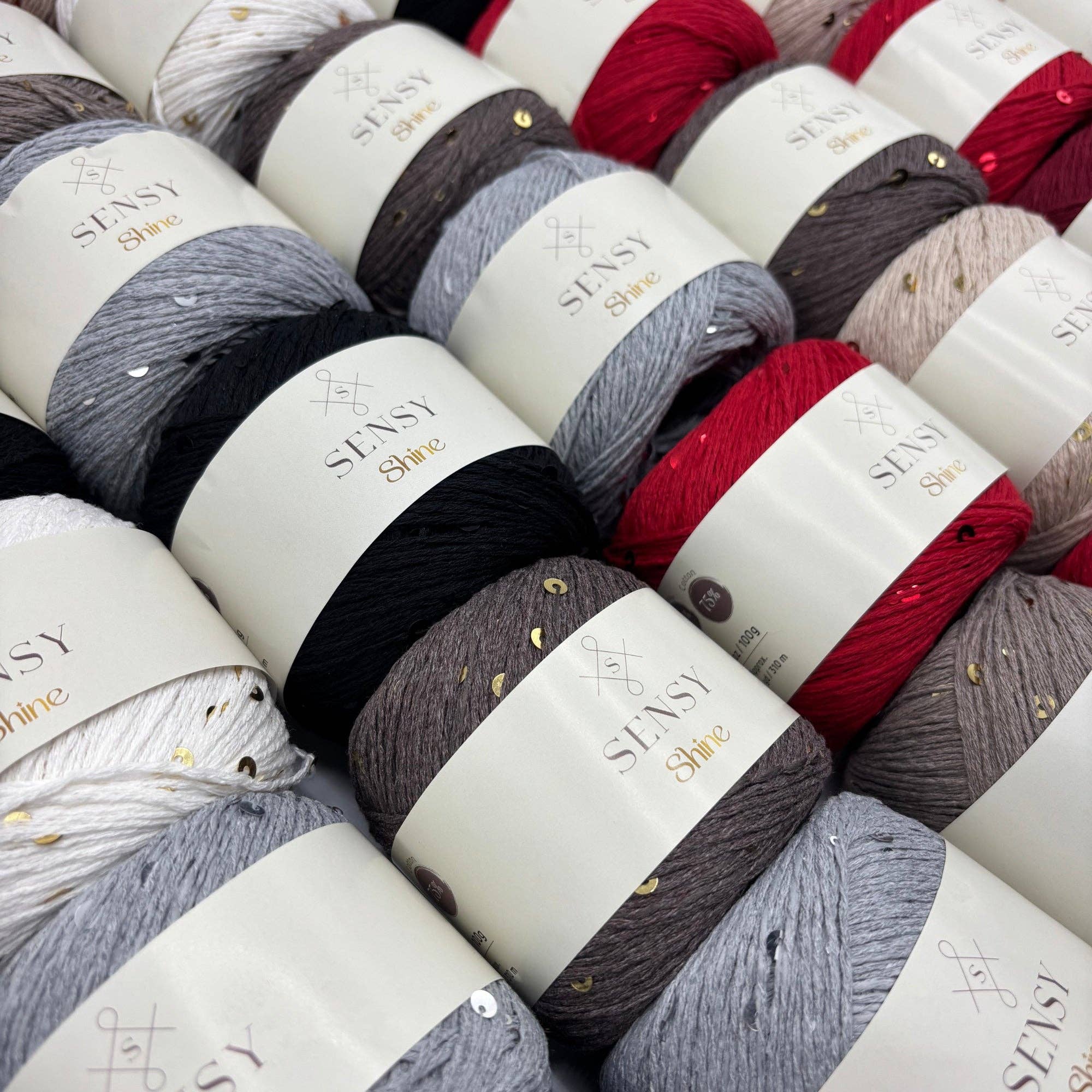 Sensy - Wholesale Yarn - Sensy Shine Yarn, 3.5 oz, 340 yards, Gauge 2 Fine9