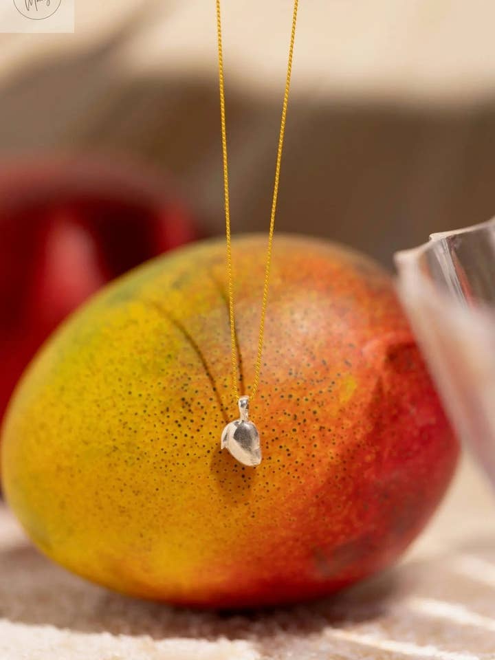 Heirloom Mango Charm Necklace for wholesale by xo, Mango