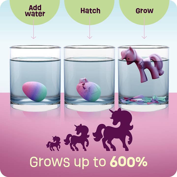 Dan&Darci - Wholesale Toy Set - Kids - Unicorn Hatching Surprise Eggs for Kids - 6 Pack