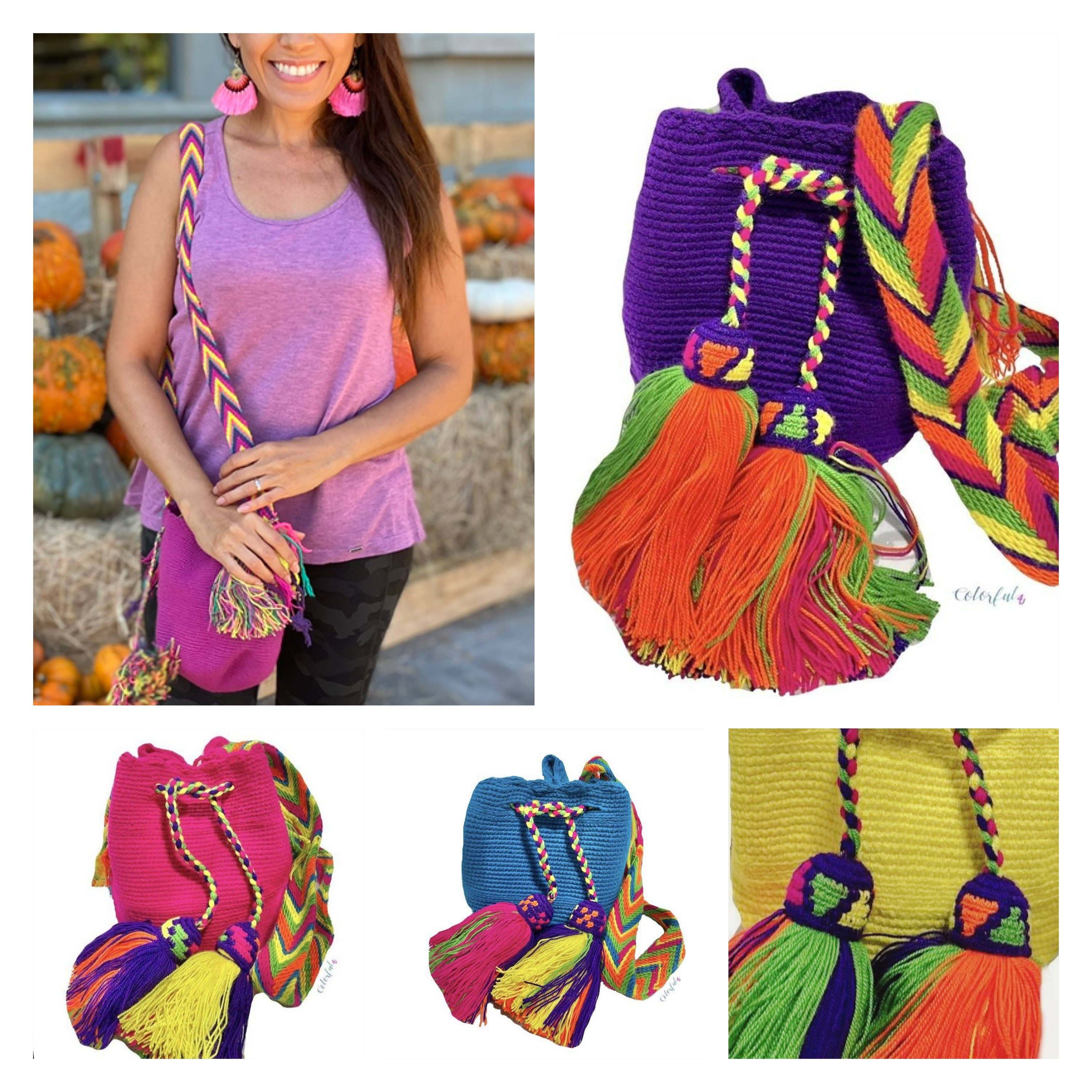 Colorful 4U - Wholesale Crossbody Bag - Women's - Neon Colors Mini Crochet Bags | Spring/Summer6