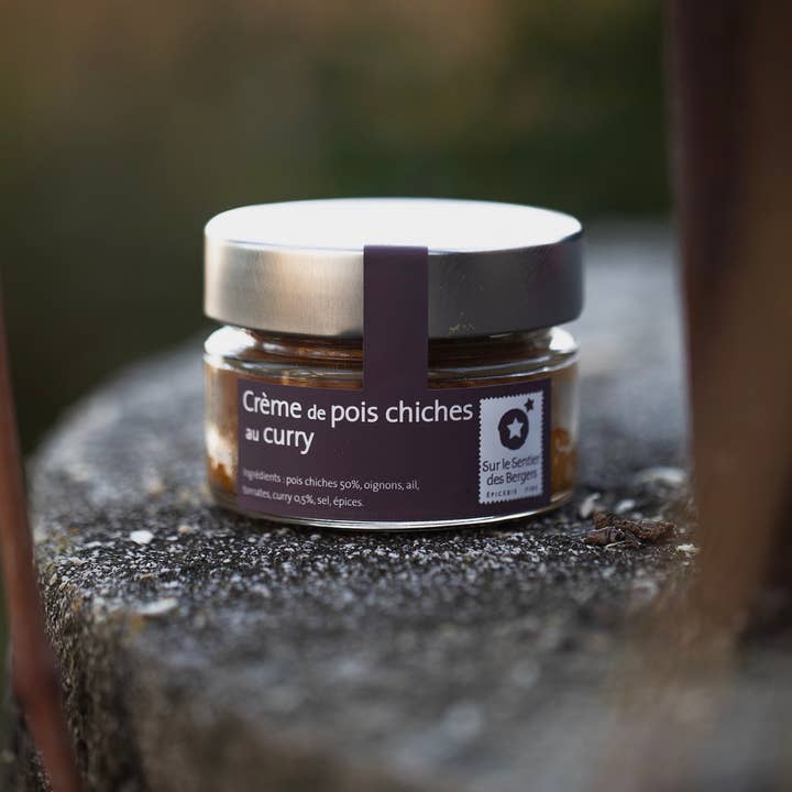 Curry chickpea cream for wholesale by Sur le Sentier des Bergers