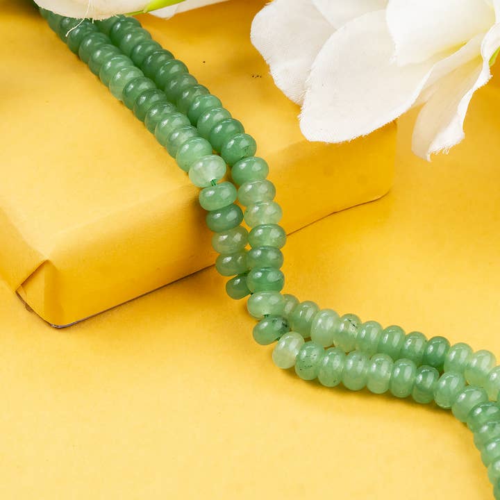 Soothing Crystals Beads - Wholesale Beads - Rondelle Crystal Beads | Green Aventurine | Gemstone Beads 12