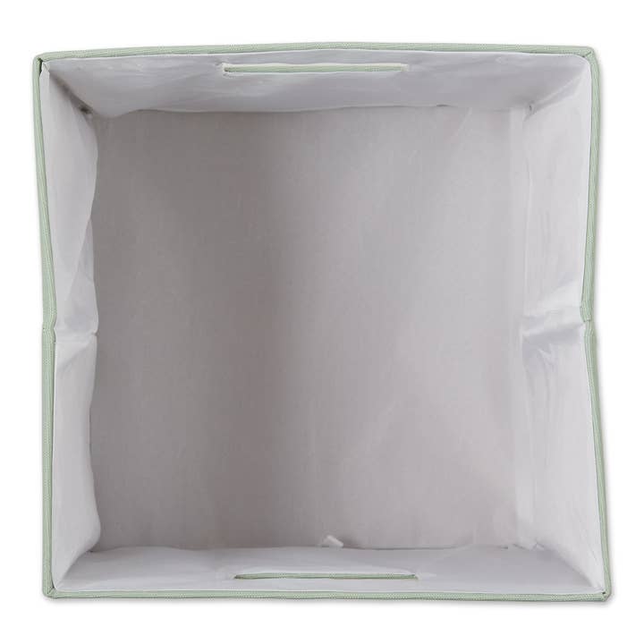 Welcome Home Unbeatable Deals - Wholesale Storage Bin - Polyester Cube Solid Mint Square 11 x 11 x 111