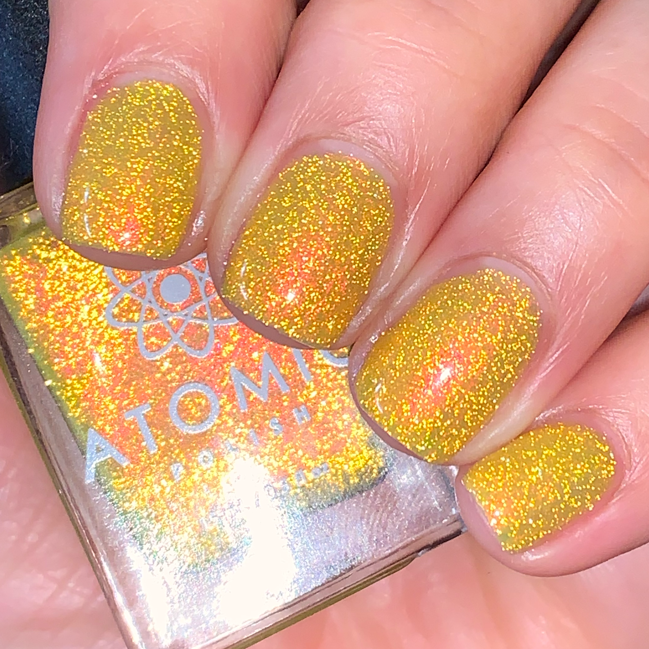 Atomic Polish - Wholesale Nail Polish - Ammonia Yellow Reflective Aurora Nail Polish6