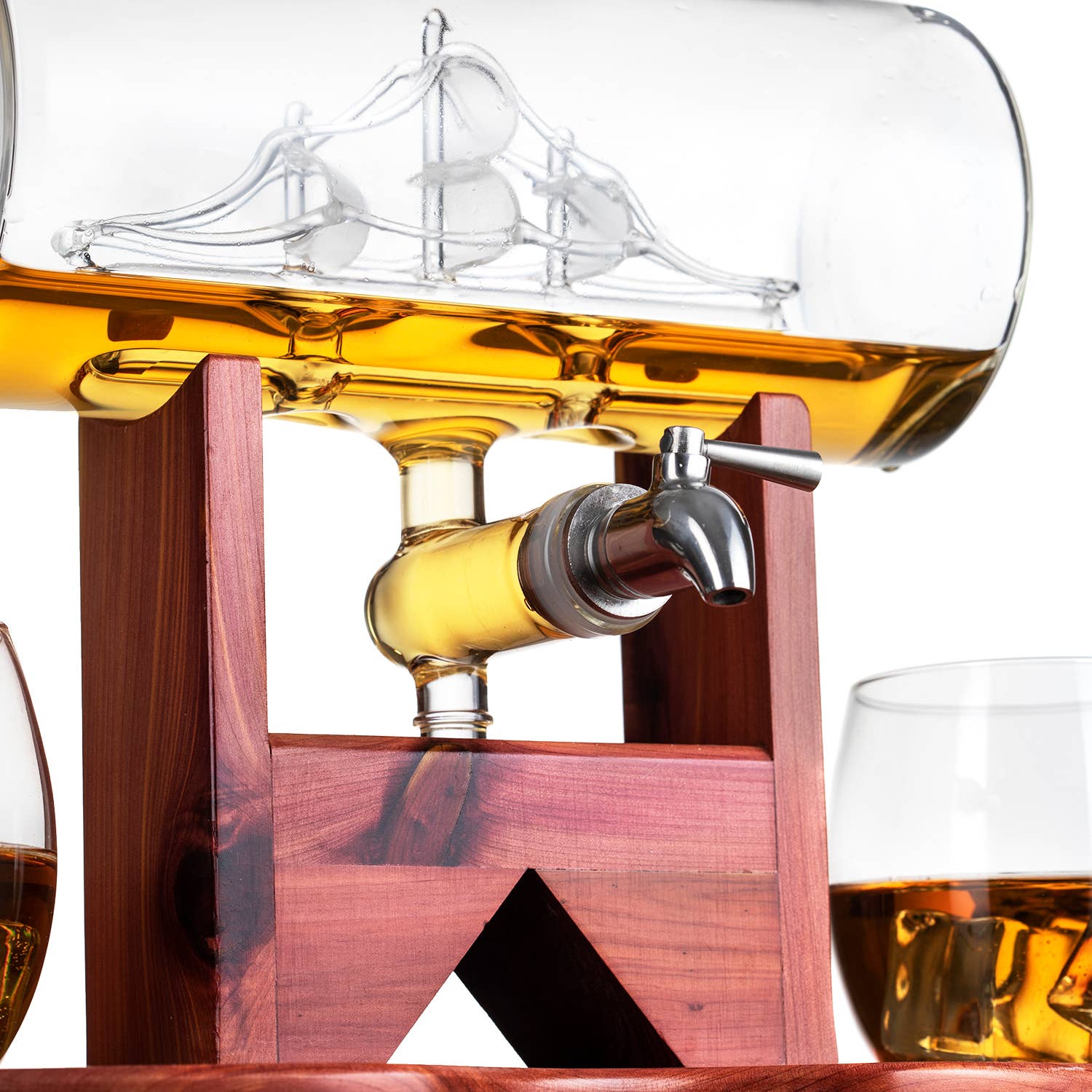 The Wine Savant /  Khen Glassware - Wholesale Decanter - Whiskey Decanter Ship Set With Glasses1