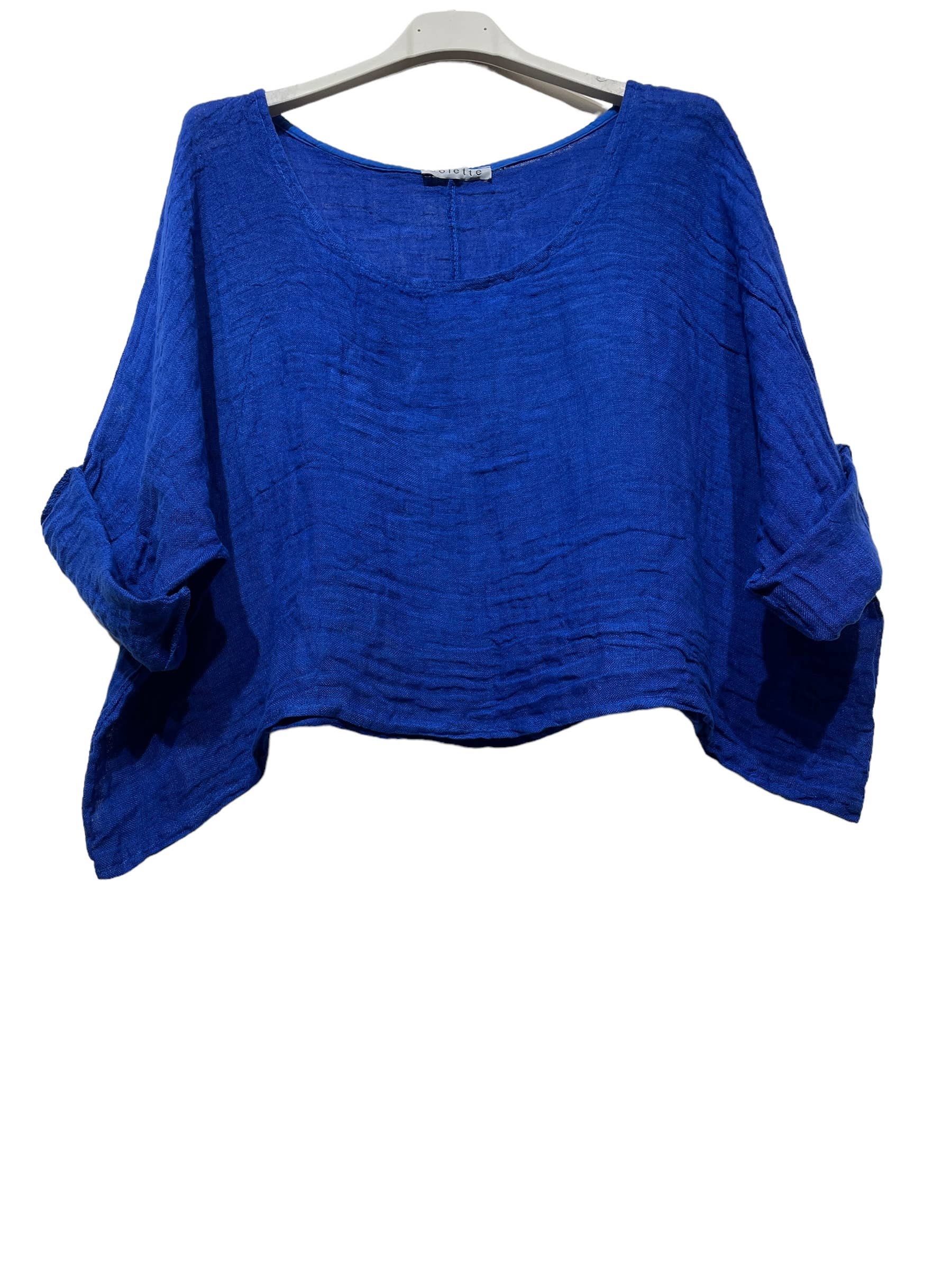 LINEN & COTTON HOUSE – Engroshandel Bluse - Dame – 18415 top i hør til forårs- og sommertøj13