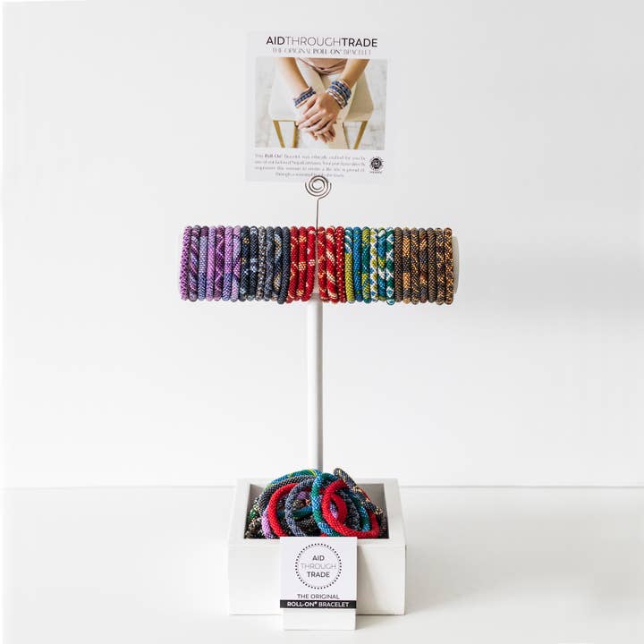 Aid Through Trade - Wholesale Jewelry Set - The Original Roll-On® Bracelet Cinnamon - Set of 124