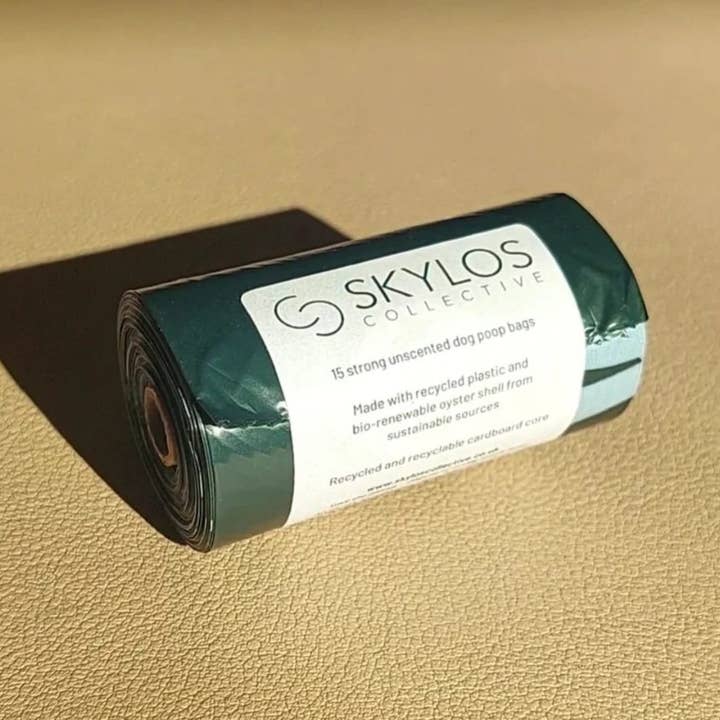 Skylos Collective – wholesale Pet poo bag – Oceanex Dog Poo Bags (20pcs) Made with Oyster Shell Extract4