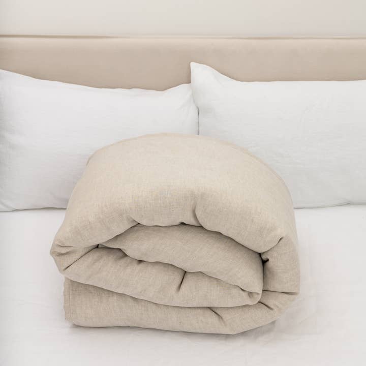 Linen Spells - Wholesale Duvet Cover - Natural Melange Linen Duvet Cover