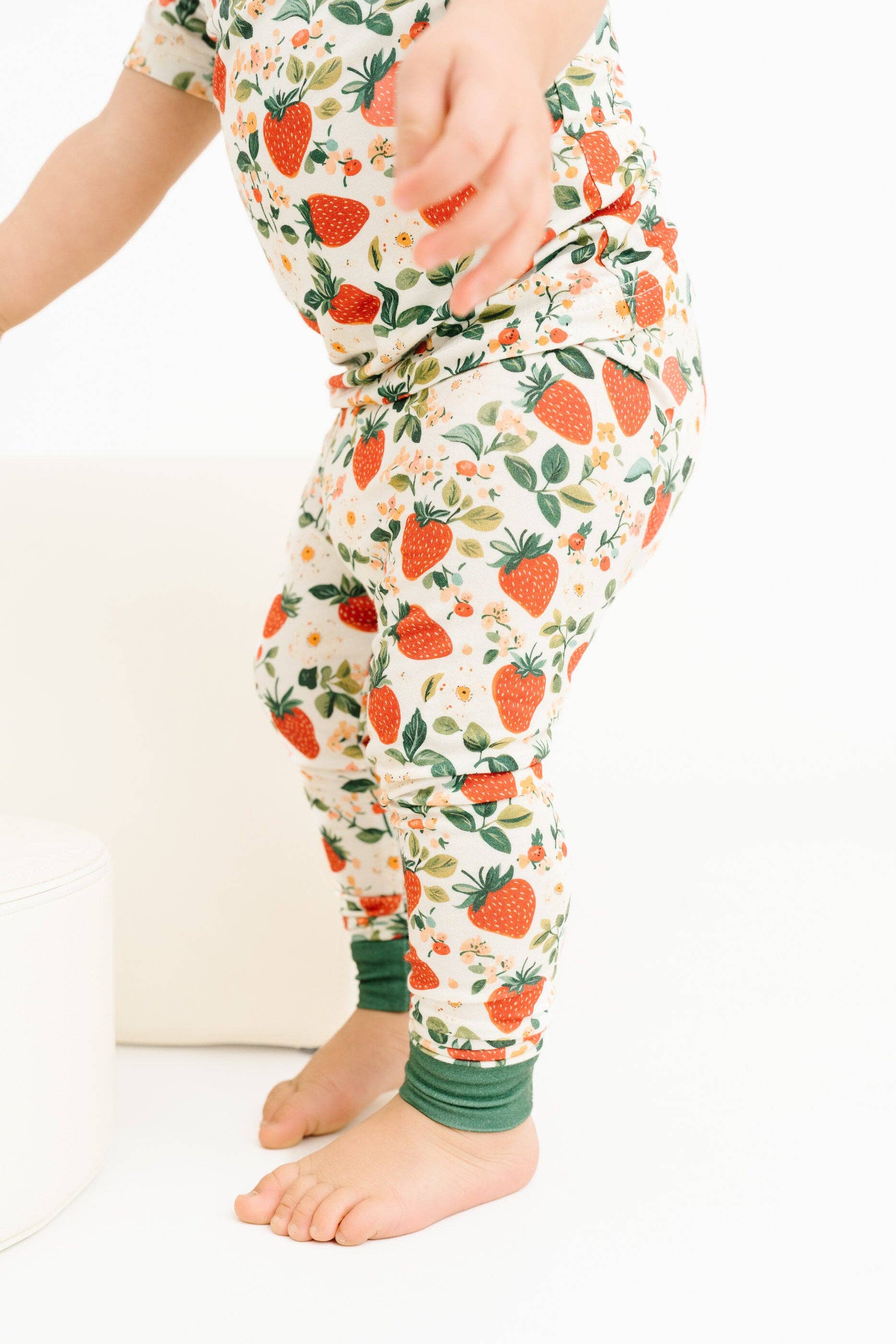 Little One Shop - Wholesale Clothing Set - Baby - Vintage Strawberry Short Sleeve Bamboo Set6