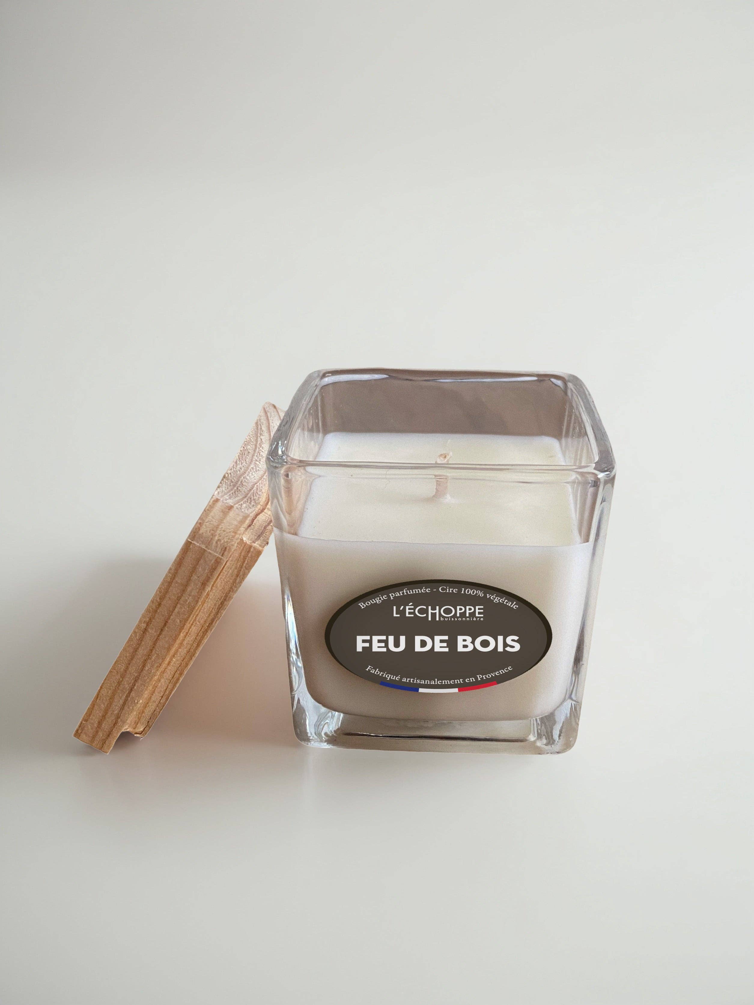 L'Échoppe Buissonnière - Wholesale Jar/Filled Candle - Wood Fire - Scented Candle 85g