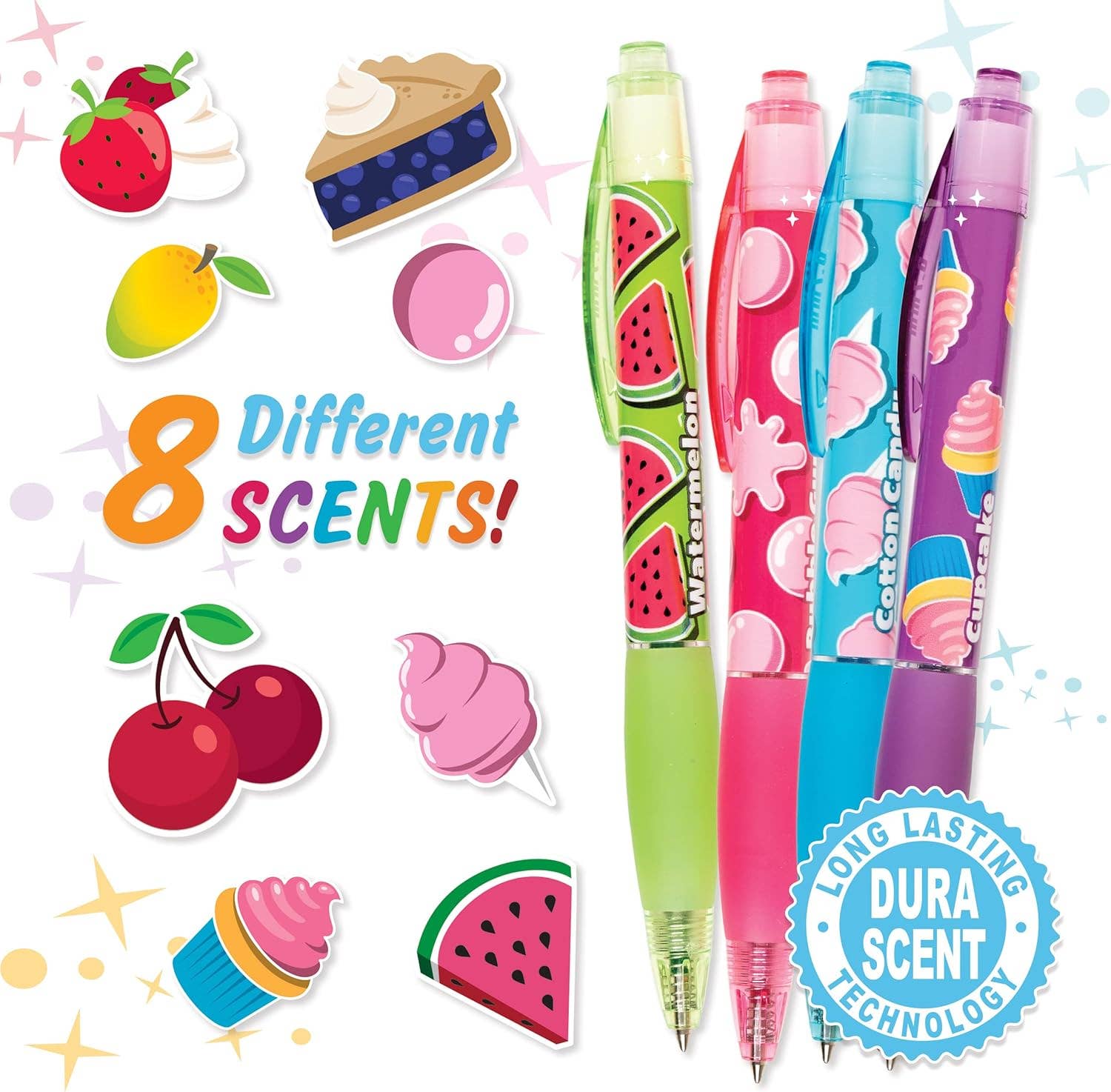 Scentco, Inc - Wholesale Pen - Smens - Glitter Gel - Scented Colored Gel Ink Pens - 8 Count1