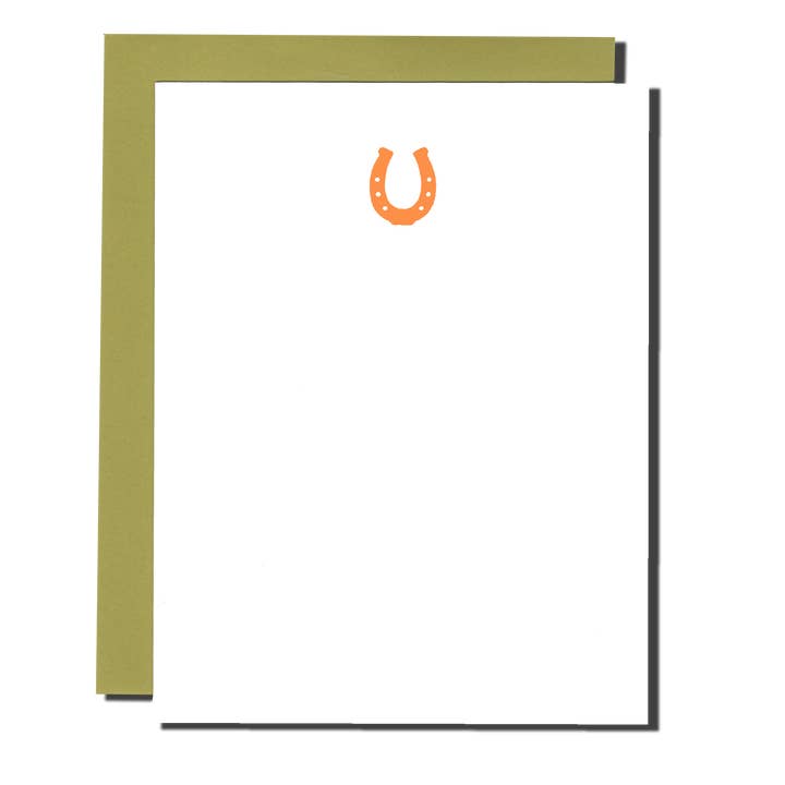 Cartes de notes en fer à cheval pour la vente par Power and Light Press