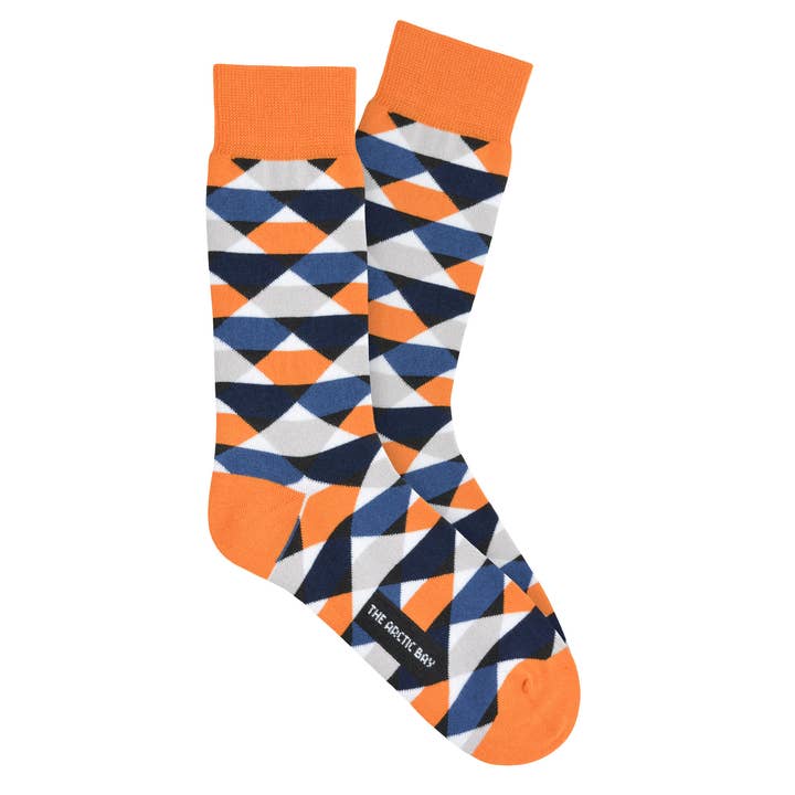 Meias Mount Fuji Laranja por atacado de The arctic bay