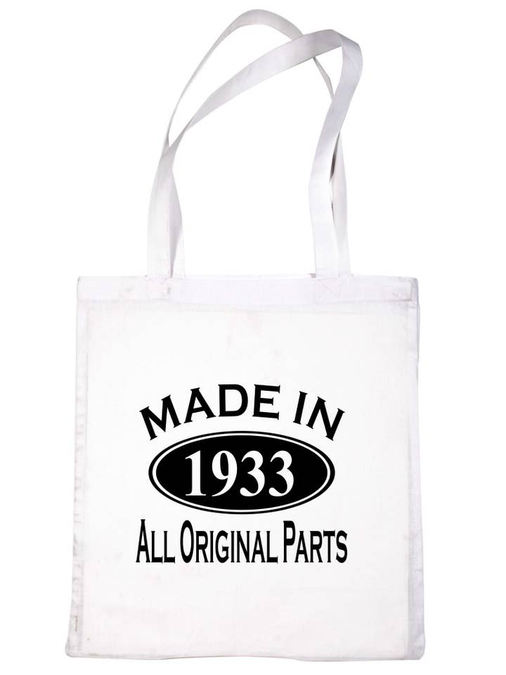 Bolsa de compras Print4u para toda la vida, fabricada en 1933, para 90 cumpleaños para venta al por mayor de Print4U